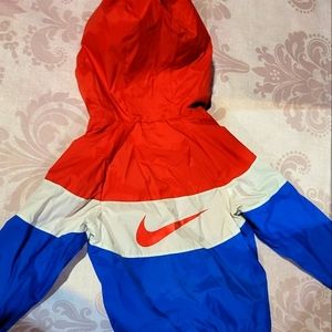 Nike 7/8 red white and blue windbreaker vintage look FALL